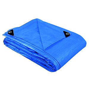 Lona Azul 4x4m Piscina Cobertura Toldo Camping 200 Micra Reforçado - A08082 Ajax