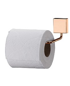 Suporte Papel Higiênico Aço Parede em Rosé Gold 7504rg - Future