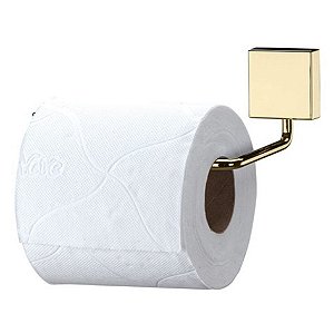 Suporte Papel Higiênico De Parede em Dourado 7504DD - Future