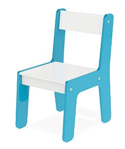 Cadeira Cadeirinha Infantil Mdf Para Mesinha - Junges - Azul