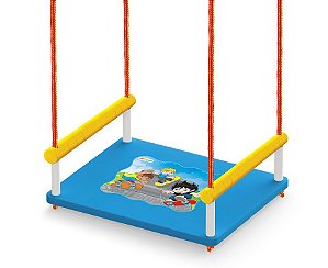 Balanço Infantil Grande Crianças Até 35kg Madeira Mdf - 102 Junges - Azul