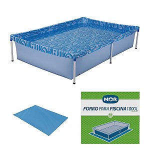 Kit Piscina Infantil 1000 Litros + Forro Para Piscina - Mor