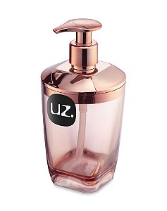 Dispenser Porta Sabonete Liquido Acessório De Banheiro Premium - UZ528 Uz - Rose