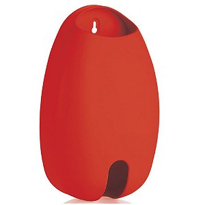 Dispenser Organizador Sacolas De Parede Puxa Saco Plástico - OS 500 Ou - Vermelho