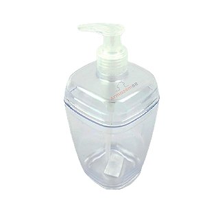 Dispenser Porta Sabonete Líquido 400ml Saboneteira Sabão Pia Banheiro Lavabo Transparente - AMZ