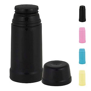 Garrafa Térmica Mini 250 Ml Infantil Bebe Chá Leite Café - Mor - Preto