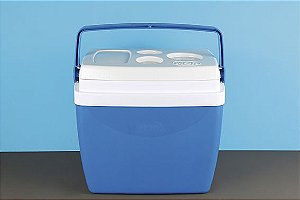 Caixa Térmica Cooler 26 Litros Alça Copos Praia Bebidas Alimentos - Mor - Azul