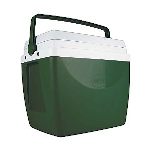 Caixa Térmica Cooler 34 L Com Alça Porta Copos Bebidas Alimentos - Mor - Verde escuro