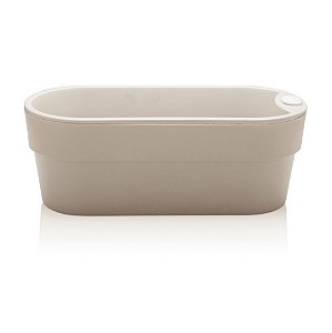 Vaso Hortinha Autoirrigável Planta Tempero Jardim Horizontal - HT 180 Ou - Bege