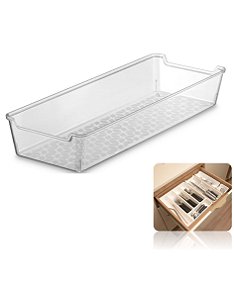 Organizador De Gaveta Multiuso Utensílios Cozinha Armário Quarto - UZ386 Uz - Transparente