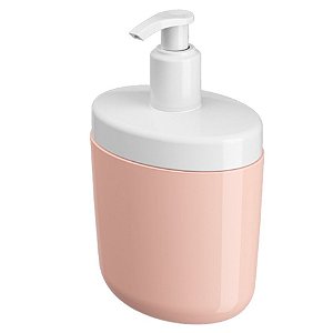 Porta Sabonete Líquido Dispenser Saboneteira Acessório Banheiro Bulky - 10446 Coza - Rosa