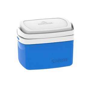Caixa Térmica Cooler Tropical 5 Litros Bebidas e Alimentos - Soprano - Azul