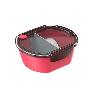 Prato Urbano Tekcor Pote Marmita 700 ml Lanche Refeição - Soprano - Vermelho