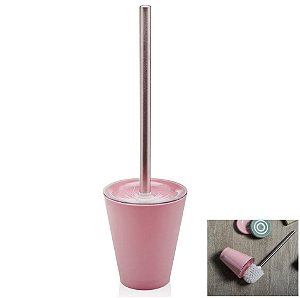 Suporte Com Escova Sanitária Vitra Vaso Privada Banheiro - SS 425 Ou - Rosa