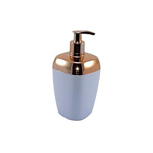 Porta Sabonete Líquido Dispenser Saboneteira Sabão Banheiro Rosé Gold - RDP - Branco