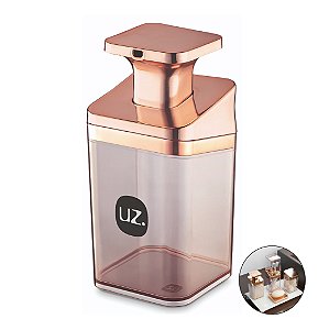 Dispenser Porta Sabonete Líquido Saboneteira Acessório Pia Banheiro Rose Gold - UZ545 Uz