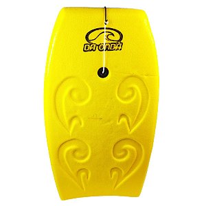 Prancha de Bodyboard 87cm Média Mar Surf Amador Infantil Brinquedo Para Praia - 119 DA ONDA - Amarelo