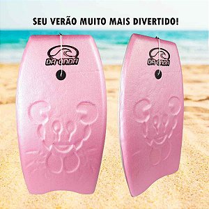 Prancha de Bodyboard 80cm Júnior Mar Surf Amador Infantil Brinquedo Para Praia - 118 DA ONDA - Rosa