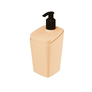 Dispenser Porta Sabonete Líquido 350ml Saboneteira Acessório Banheiro Square Rosa - 10428 Coza