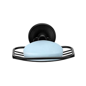 Saboneteira de Parede Adesivo Dupla Face 3M Preto Fosco - 3435 Arthi