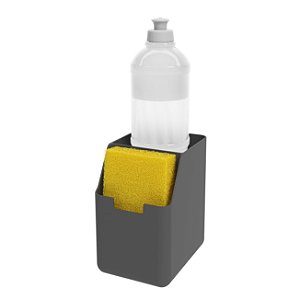 Organizador Porta Detergente Escorredor de Talheres Pia Cozinha Single Chumbo - 17010 Coza