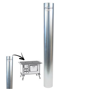 Cano Para Chaminé Fogão a Lenha Galvanizado 1m 115mm - 99 Hedlund