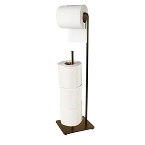 Suporte Porta Papel Higiênico Para 4 Rolos Banheiro Cor Café - 2373CF Future