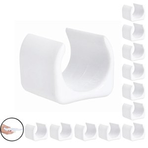 Kit 12 Peças Proteção Para Pés Cadeiras 19mm Branco - 2308 Mor