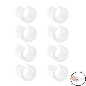 Kit 8 Peças Proteção Para Pés Cadeiras 22,22mm Redondo Branco - 2309 Mor