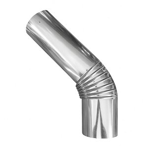 Curva Chaminé Inox Ø 110mm Cano Joelho 45º Fogão Lenha N°1 - Hedlund