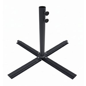 Kit Suporte Base Cruz + Haste Central Reposição Ombrelone Lateral 3m 2,7m 2,5m - AMZ