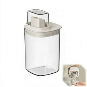 Dispenser Sabão Líquido Dosador 1 Litro Flow Lavanderia Bege - DFW300BGF Ou