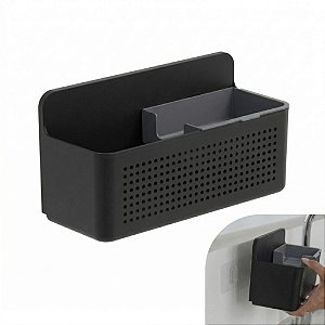 Organizador de Parede Para Lavanderia Tanque Flow Preto Suporte Adesivo - OTW100PTF Ou