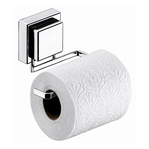 Suporte Porta Papel Higiênico Cromado Com Adesivo Parede Banheiro - 102 Future