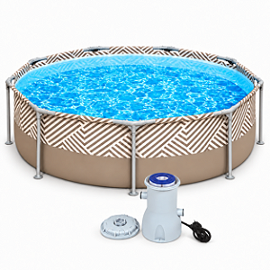 Kit Piscina Redonda 3600 Litros Com Estrutura + Filtro 2200 L/h - Mor