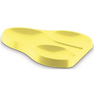 Suporte Apoio Triplo Descanso Colher Talheres Pia Bancada Cozinha Plus - UZ325 Uz - Amarelo