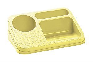 Organizador De Pia Suporte Porta Detergente Esponja Sabão Cozinha Bancada - UZ395 Uz - Amarelo