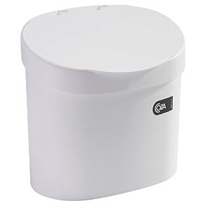 Lixeira 4L Cesto De Lixo Com Tampa Para Pia Cozinha - 10902 Coza - Branco