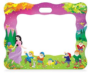 Lousa Quadro Infantil Criança Branca de Neve Educativo Escolar Quarto - 340 Junges