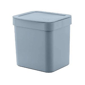 Lixeira Trium 2,5 Litros Porta Cesto De Lixo Cozinha Pia - LX 500 Ou - Azul Glacial