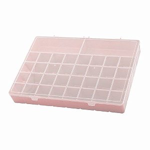 Box Organizador PLUS Caixa Maleta Com Divisórias Remédios - Paramount - Rosa