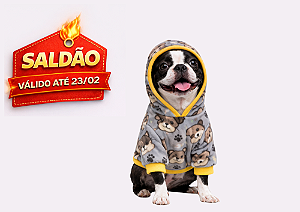 Roupa para Cachorro Cães Inverno Blusão Soft Bichinho - Saldão