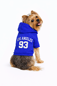 Blusão para Cachorro Moletom com Capuz Los Angeles
