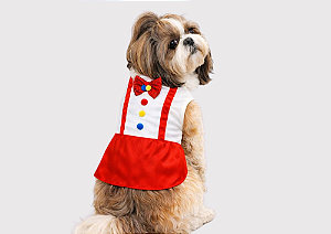 Fantasia para Cachorro Palhacinho Gaby Moda Pet