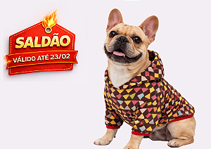 Blusão Soft com Capuz para Cães Colors Gaby Moda Pet - Saldão