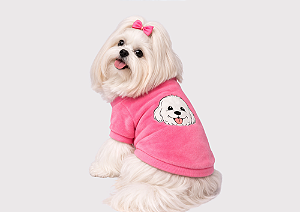 Casaco Pet Pijama Fleece Pink Tal Pet