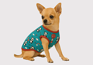 T SHIRT PET REGATINHA VERÃO PANDINHA GABY MODA PET