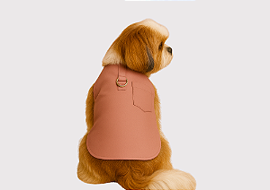 Capinha Pet Alfaiataria Colors Candy Rose para Cachorro Gaby Moda Pet