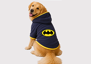 Roupa Moletom Premium Personagem Cinza para Cães de Grande Porte Golden Retrivier
