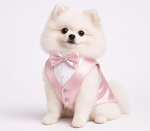 ROUPA TERNO SOCIAL PET PERSONALIZADA FESTA CASAMENTO ROSA